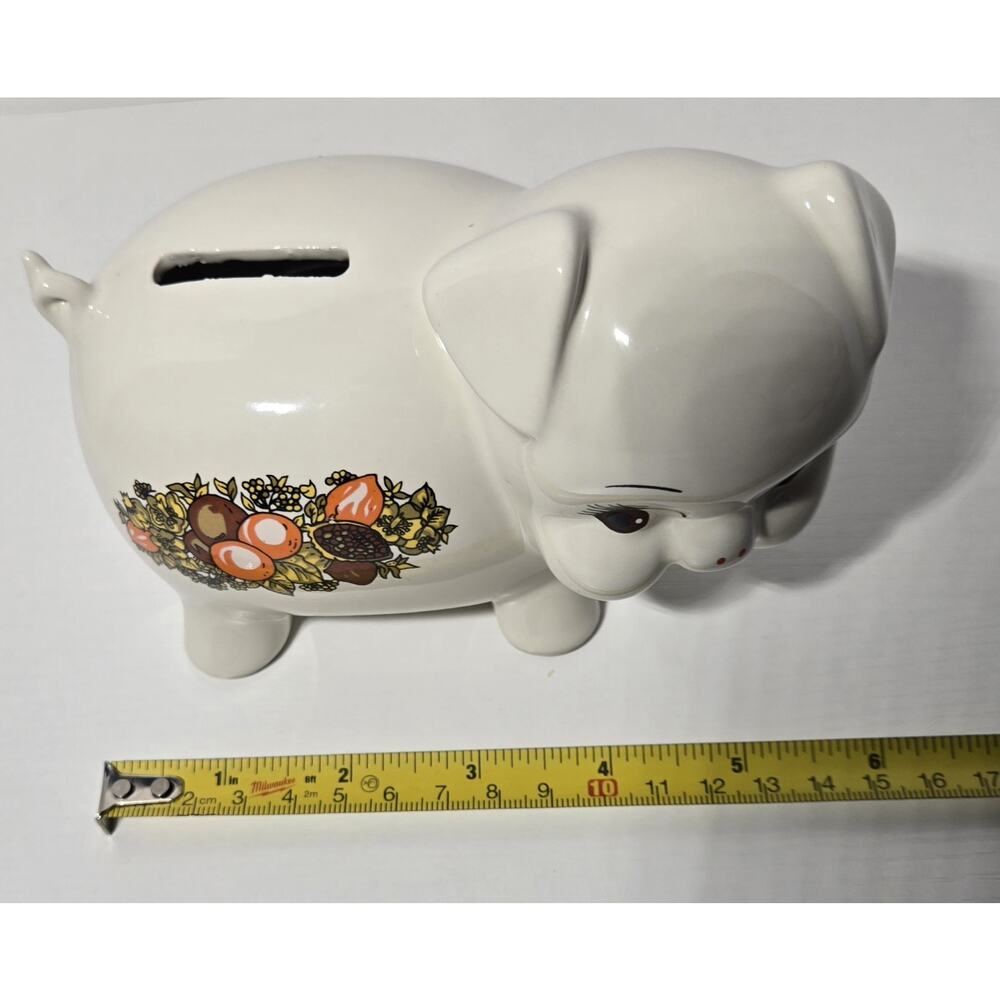 Rare Vintage Corning SPICE OF LIFE Pottery Pig Piggy Bank No Plug. - Picture 6 of 12